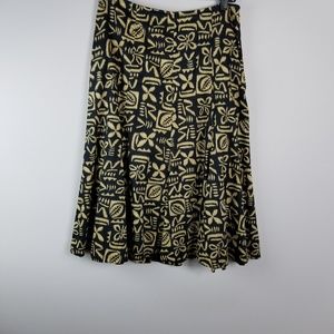 JOhns Newyork signatu skirt sz.  boho gold black